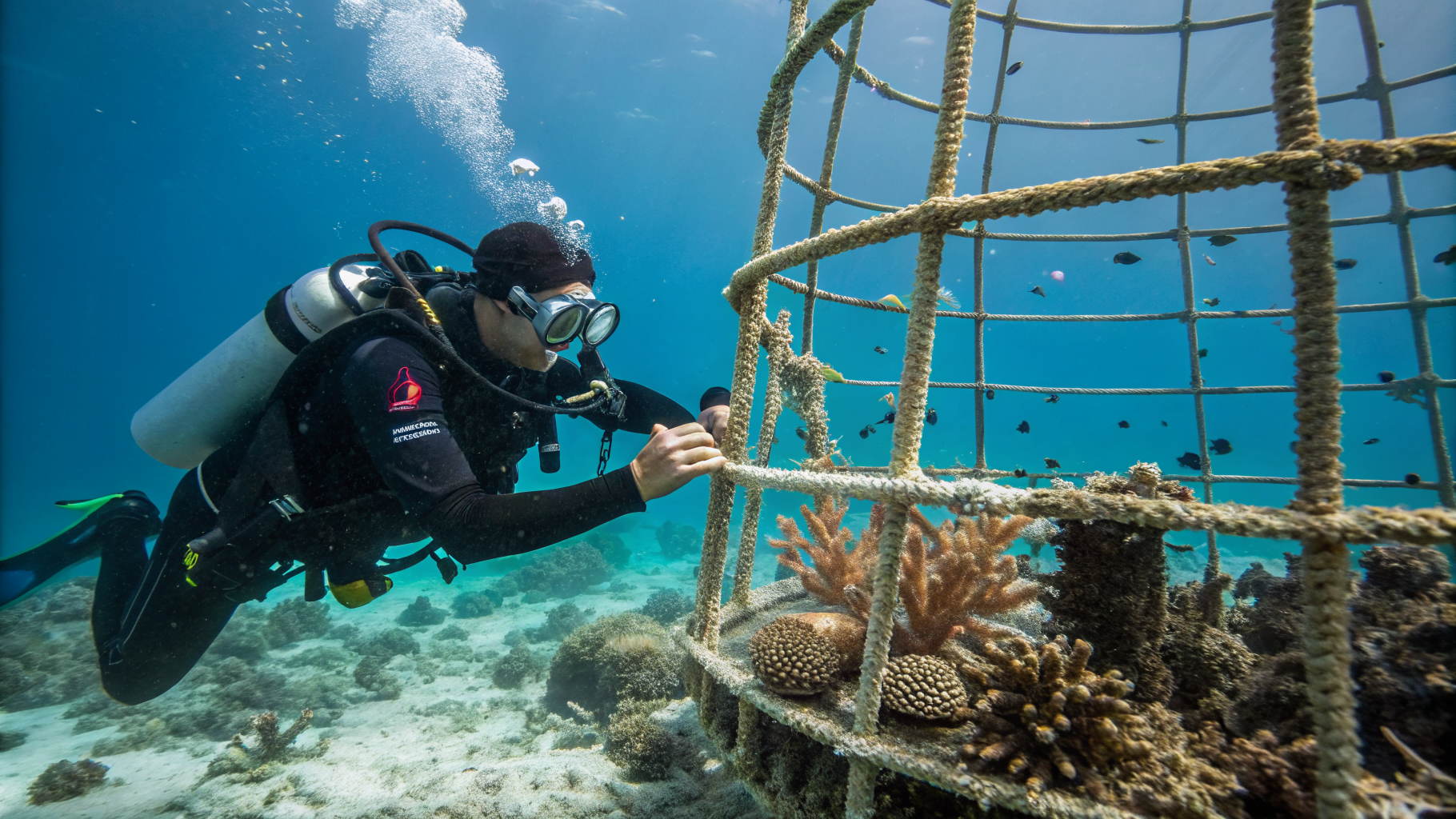 Sustainability — coral restoration