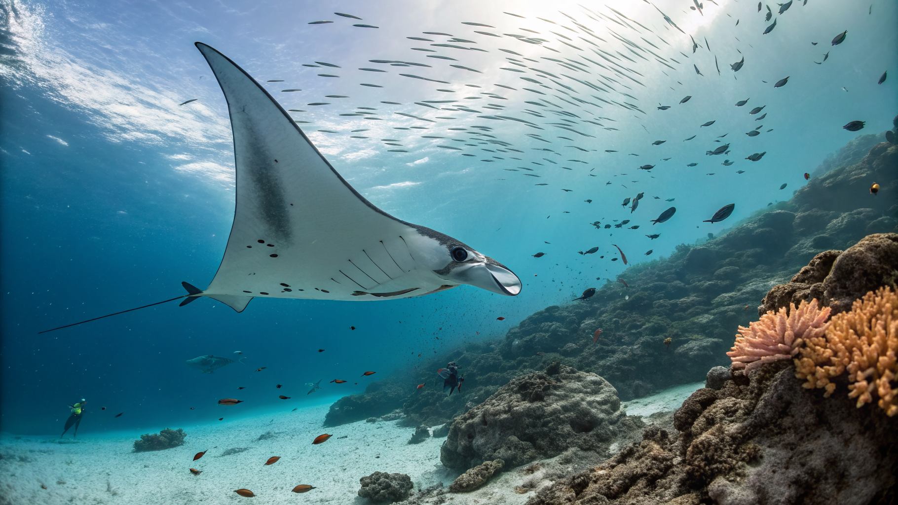 Raja Ampat dive sites — manta cleaning station