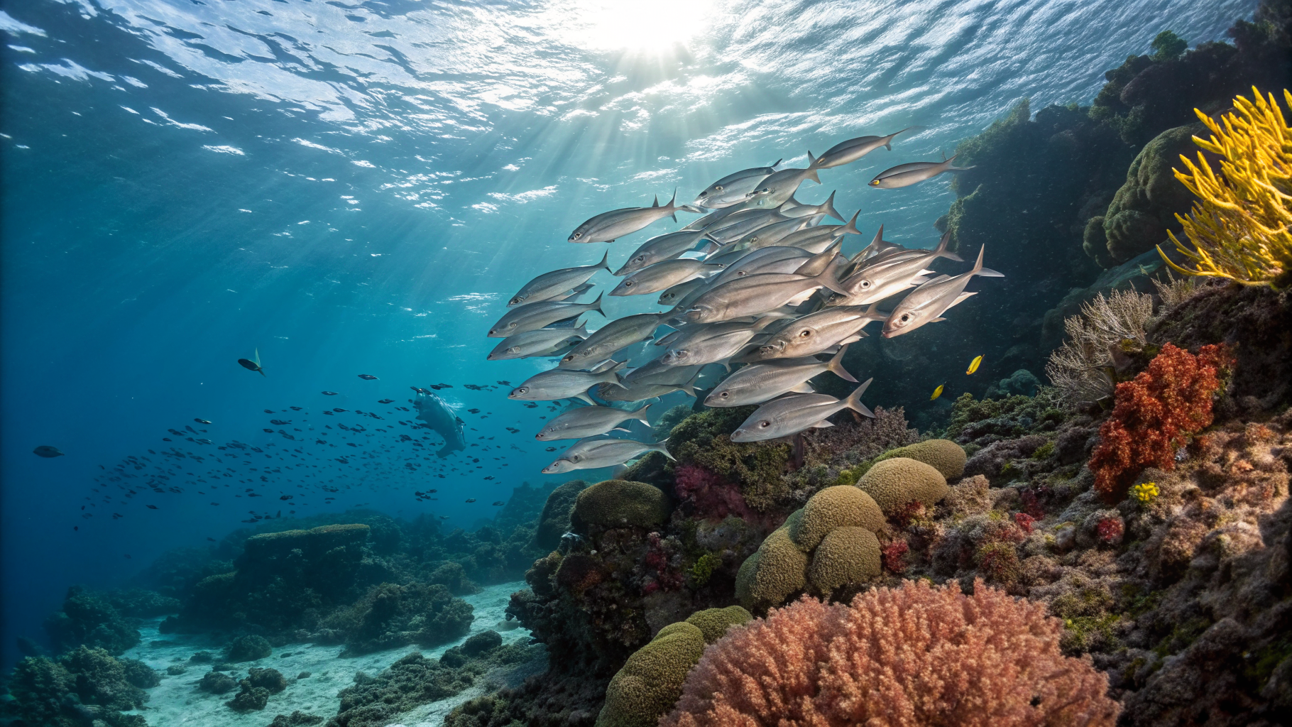 Cape Kri schooling fish