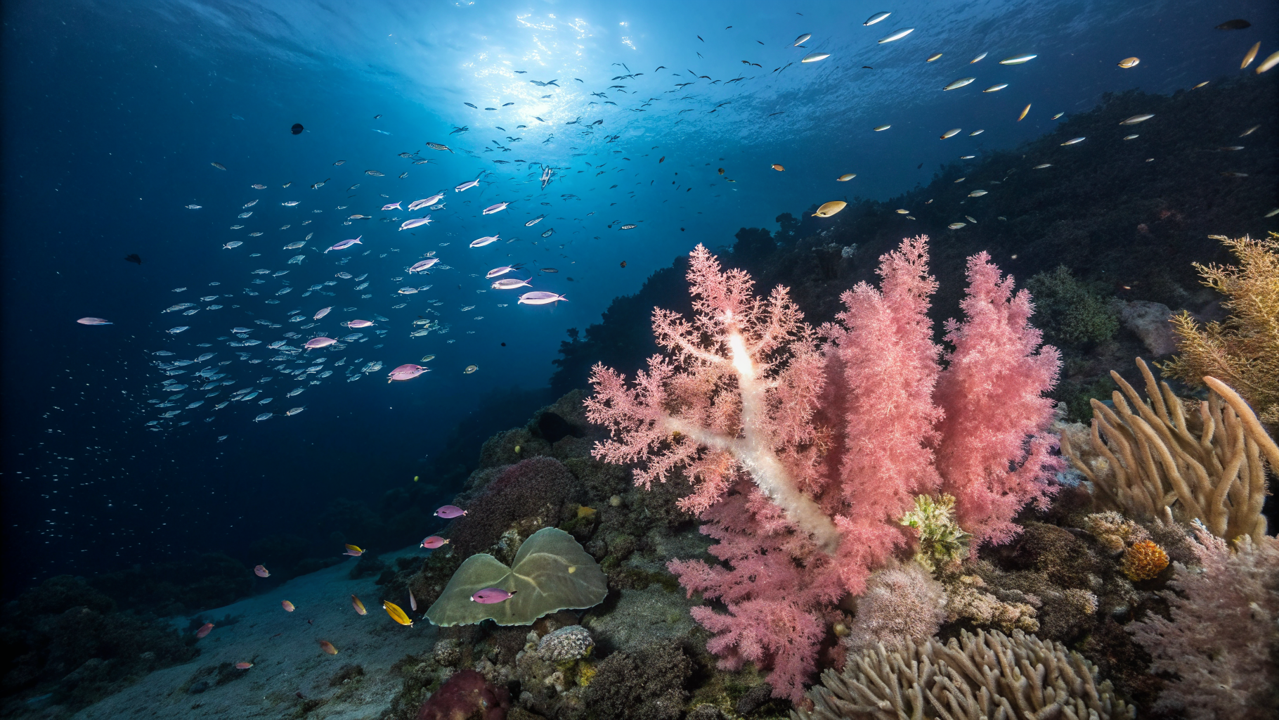 Coral spawning synchronized event