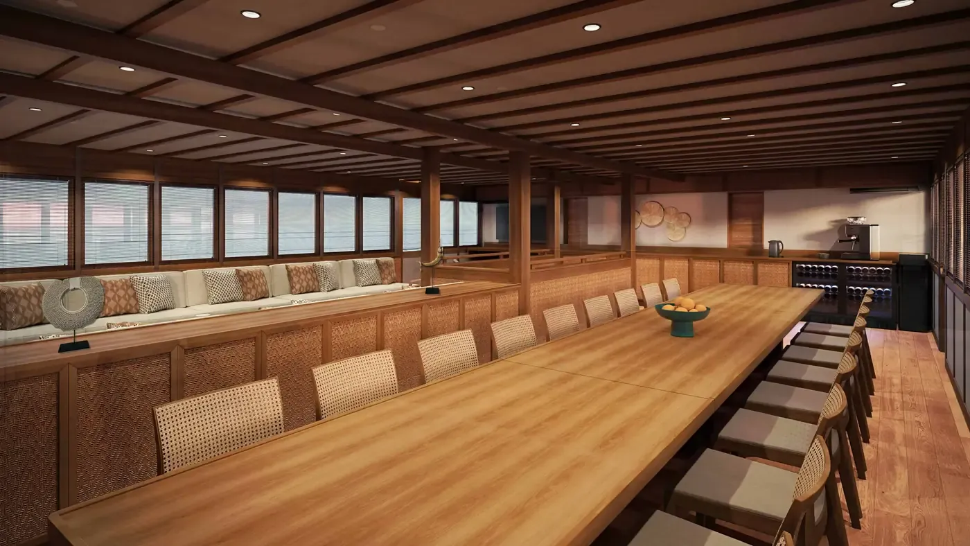 Liveaboard interior — Saloon Coralia II Liveaboard